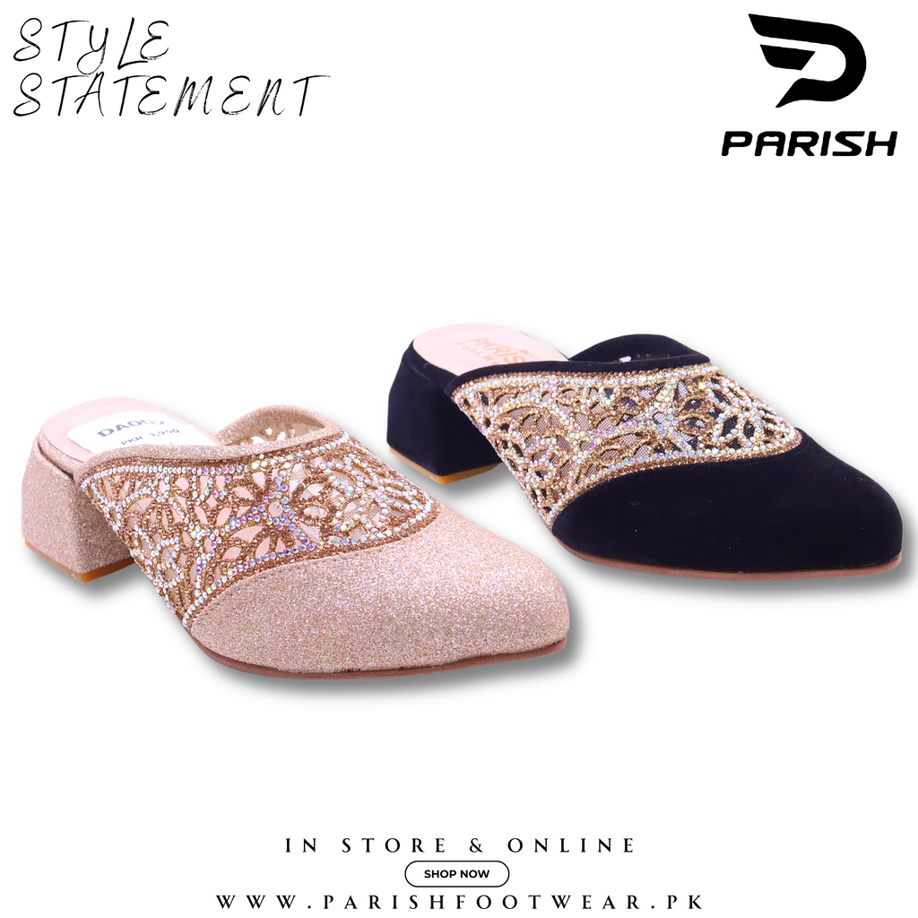 WOMEN 2 Women Fancy Court Shoes Back Open DA007 -RS 3950-MARCH-23-2024 –  Parish Footwear