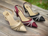 WOMEN 2 Women Fancy Court Shoes Block Heel DA156  -RS 3000