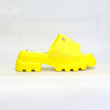 PU CASUAL YELLOW SLIPPER