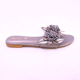 Women Floral Pearl Flat