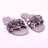 Women Floral Pearl Flat