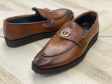 BROWN-Men Formal Moccasins Shoes