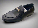 BLACK men's dress shoes  SIDESHOT