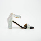 WOMEN FANCY BLOCK HEEL  BLACK SIDE