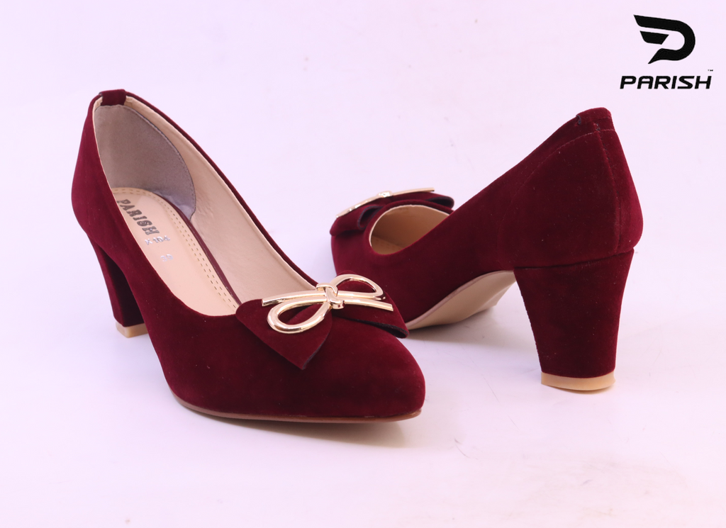 Buy Maroon Heeled Shoes for Women by Everqupid Online | Ajio.com