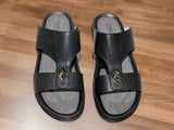 black best men's slippers side shot